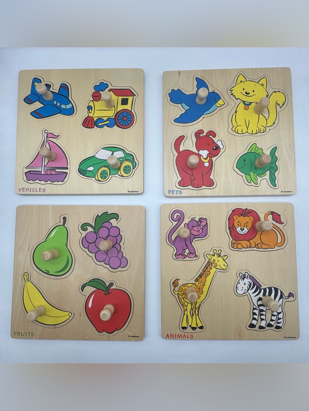 Lakeshore Learning First Wooden Peg Puzzles